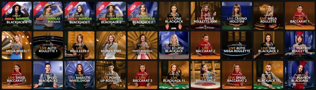 Spin Palace Live Dealer Casino