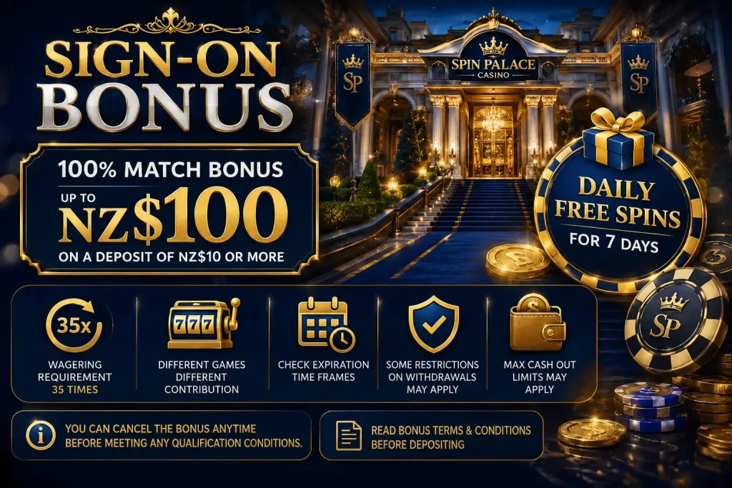 Spin Palace Sign Up Bonus